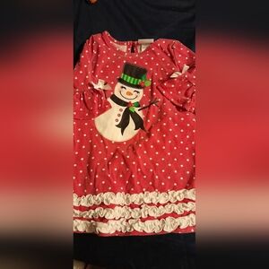 Bonnie Jean Red and White Snowman Costume Dress